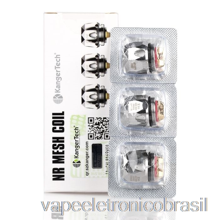 Bobinas De Substituição De Malha Da Série Kanger Nr Vape Recarregável Bobinas De Malha Nr De 0,18 Ohm